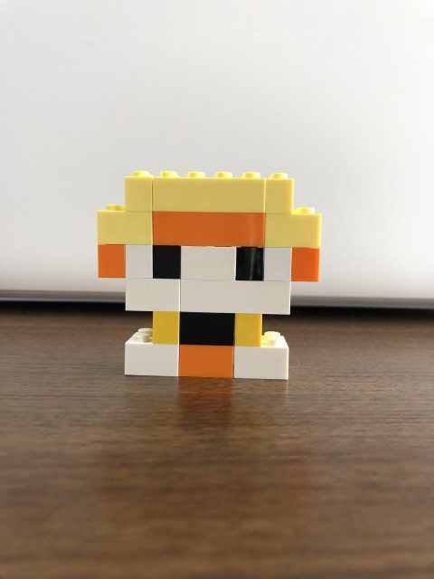 レゴで作った鬼滅の刃の我妻善逸の完成作品