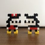 レゴで作ったミニーちゃんとミッキーの完成作品