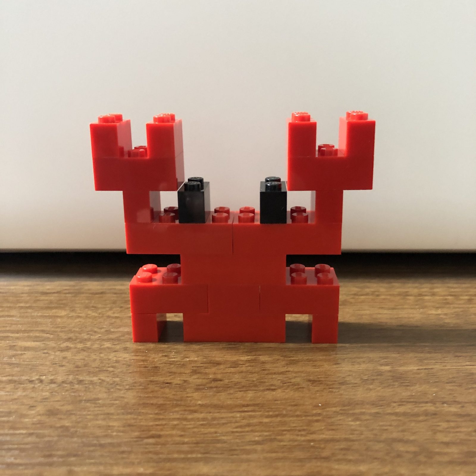 レゴブロックで作ったかにの完成作品