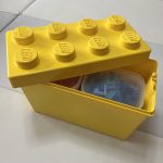 レゴクラシック10698のブロックを無印ケースで分けて収納した写真